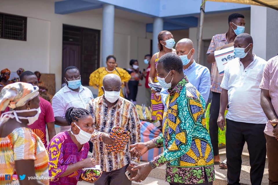 Deputy Education Minister, Yaw Adutwum fetes widows at Bosomtwe