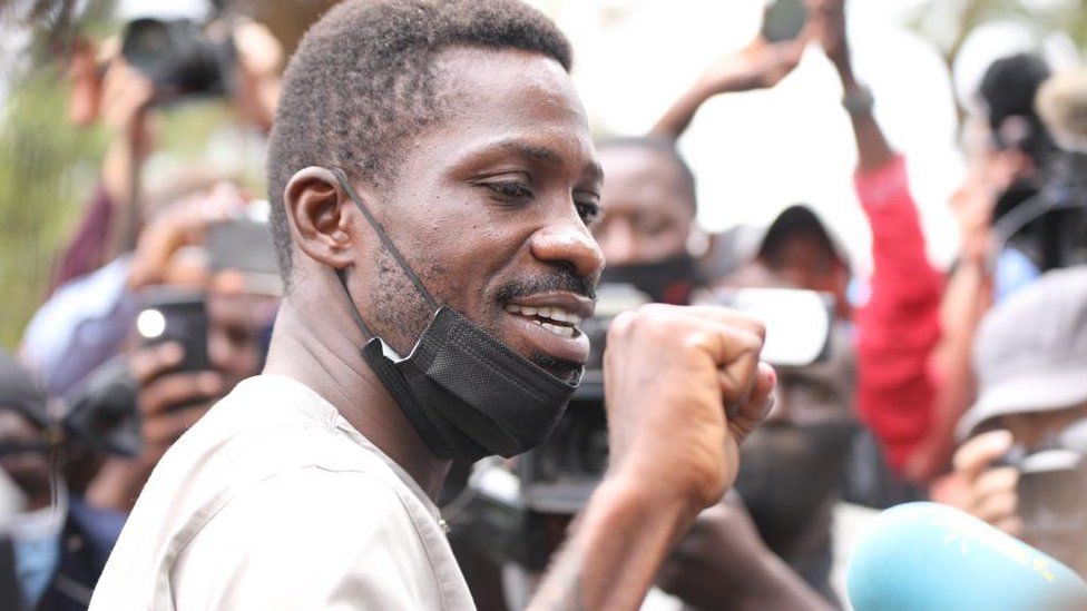 Uganda election: Bobi Wine 'fearful for life' after Museveni win
