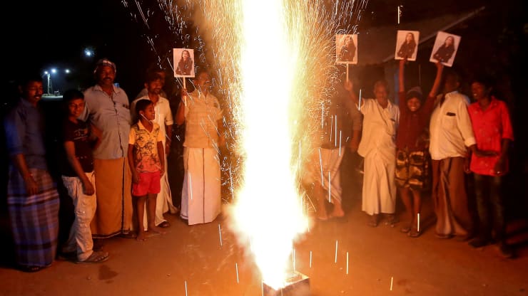 A tiny village in South India celebrates Vice President Kamala Harris with firecrackers and prayers