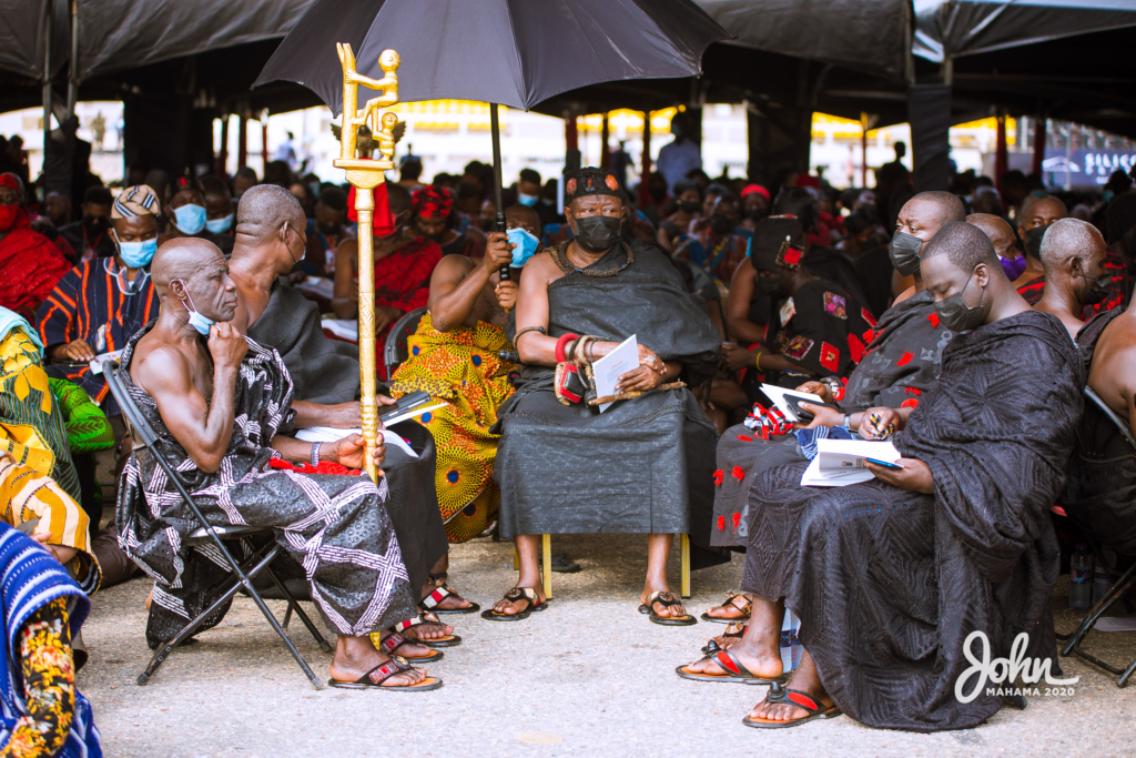 Photos: John Mahama at the burial service for Rawlings