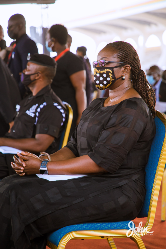 Photos: John Mahama at the burial service for Rawlings