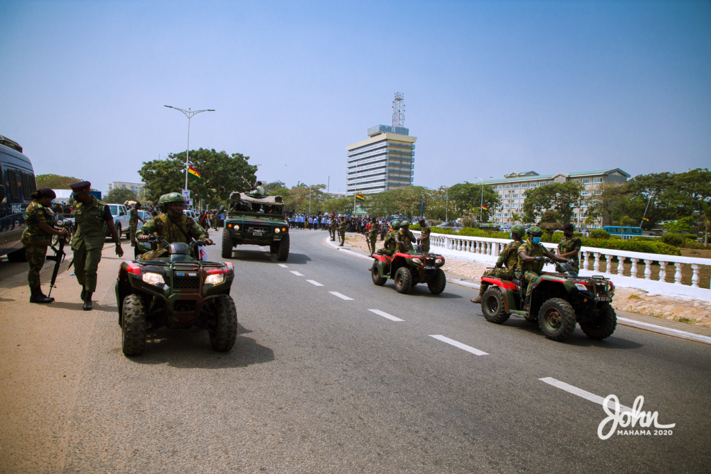 Photos: John Mahama at the burial service for Rawlings