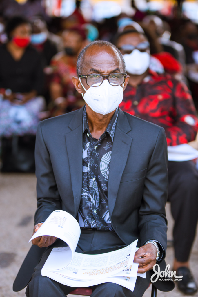 Photos: John Mahama at the burial service for Rawlings