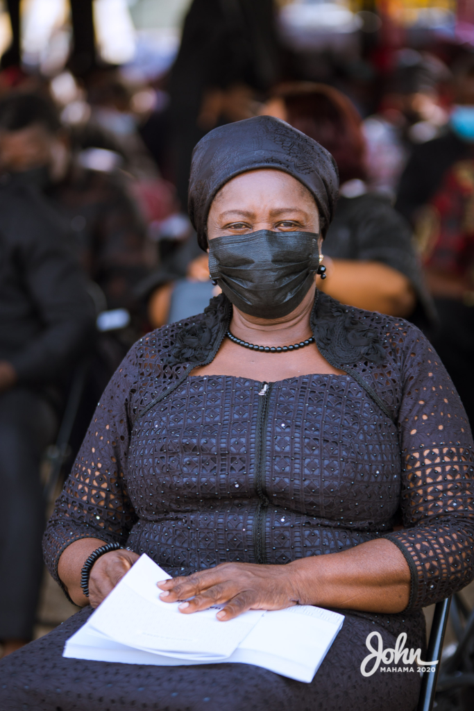 Photos: John Mahama at the burial service for Rawlings