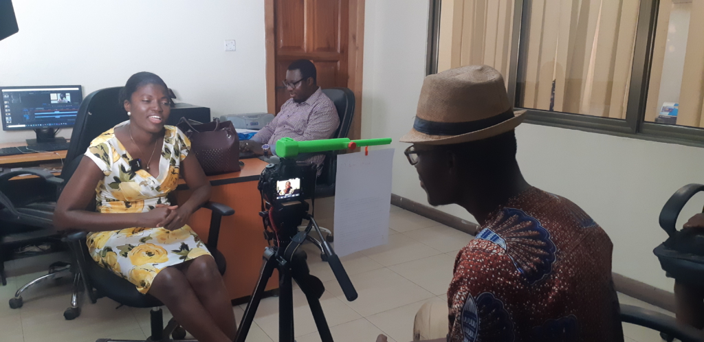 JoyNews' journalist invents a device to ease video interviews
