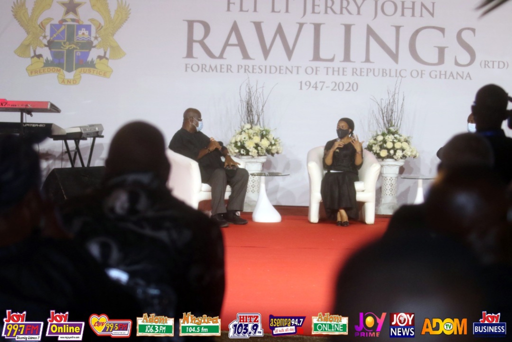 Photos: Vigil held in honour of Rawlings