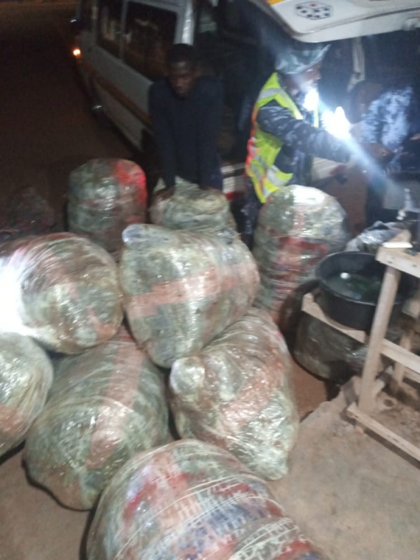 Akatsi Police intercept vehicle loaded with Marijuana