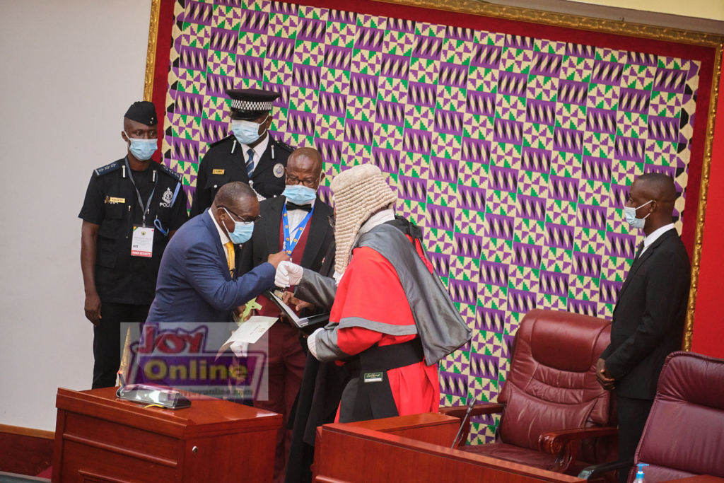 Photos: Swearing-in of 8th Parliament ahead of Akufo-Addo's inauguration