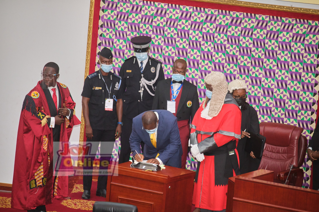 Photos: Swearing-in of 8th Parliament ahead of Akufo-Addo's inauguration