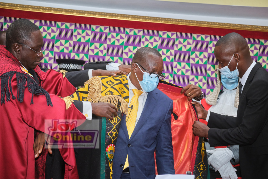 Photos: Swearing-in of 8th Parliament ahead of Akufo-Addo's inauguration