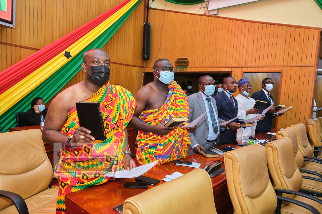 Photos: Swearing-in of 8th Parliament ahead of Akufo-Addo's inauguration