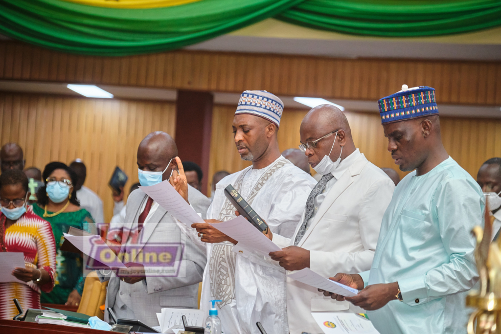Photos: Swearing-in of 8th Parliament ahead of Akufo-Addo's inauguration