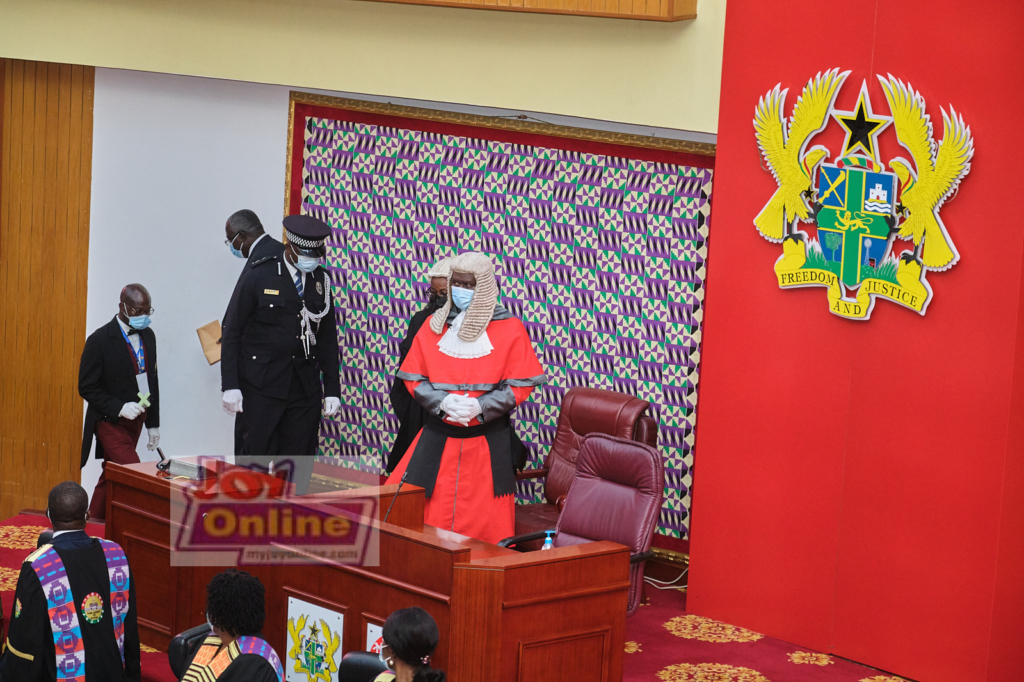 Photos: Swearing-in of 8th Parliament ahead of Akufo-Addo's inauguration