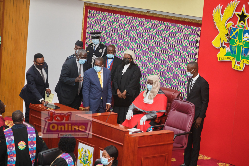 Photos: Swearing-in of 8th Parliament ahead of Akufo-Addo's inauguration