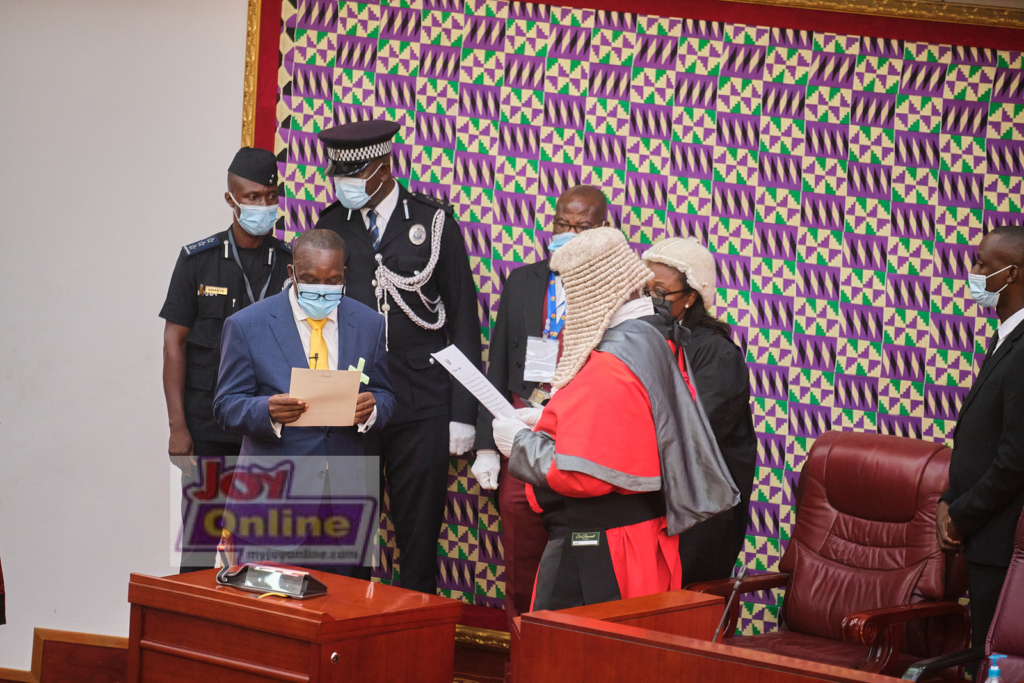 Photos: Swearing-in of 8th Parliament ahead of Akufo-Addo's inauguration