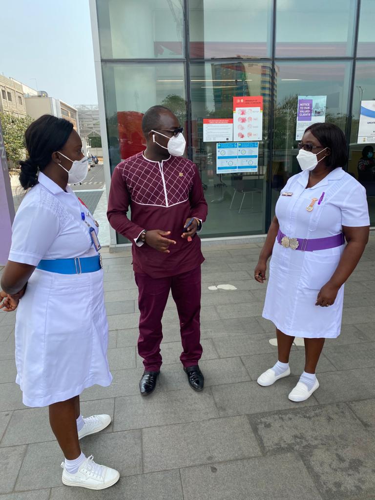 Vodafone Foundation donates PPE to Accra Regional Hospital during Christmas