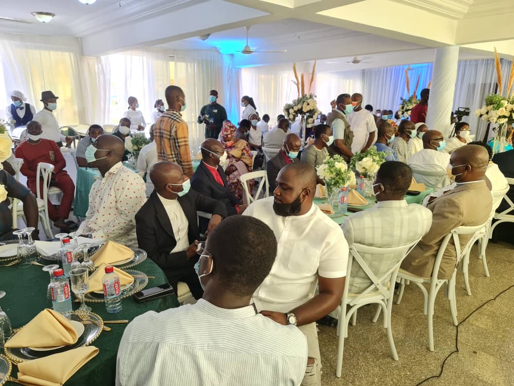 Photos: Bawumia and wife at New Year lunch hosted by Ashanti pastors, chiefs