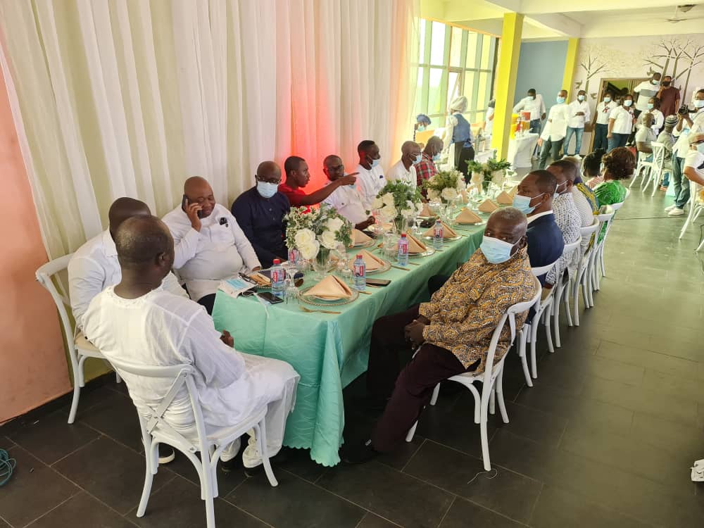 Photos: Bawumia and wife at New Year lunch hosted by Ashanti pastors, chiefs