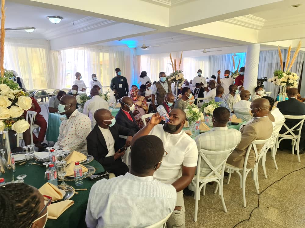 Photos: Bawumia and wife at New Year lunch hosted by Ashanti pastors, chiefs