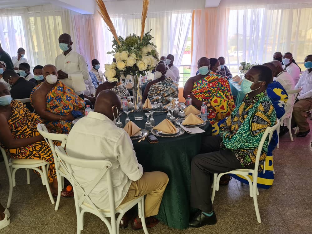 Photos: Bawumia and wife at New Year lunch hosted by Ashanti pastors, chiefs