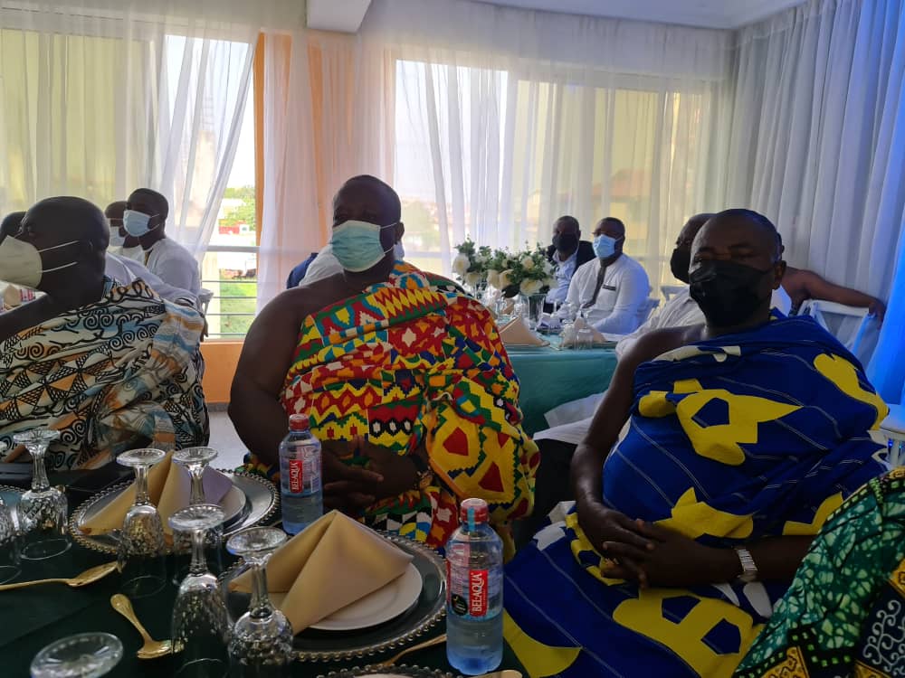 Photos: Bawumia and wife at New Year lunch hosted by Ashanti pastors, chiefs