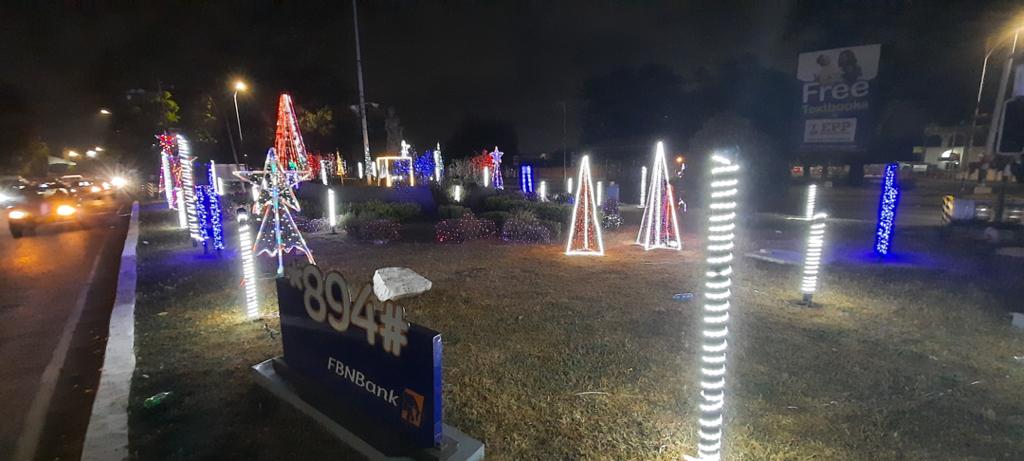 FBN Bank Ghana lights up 37 roundabout
