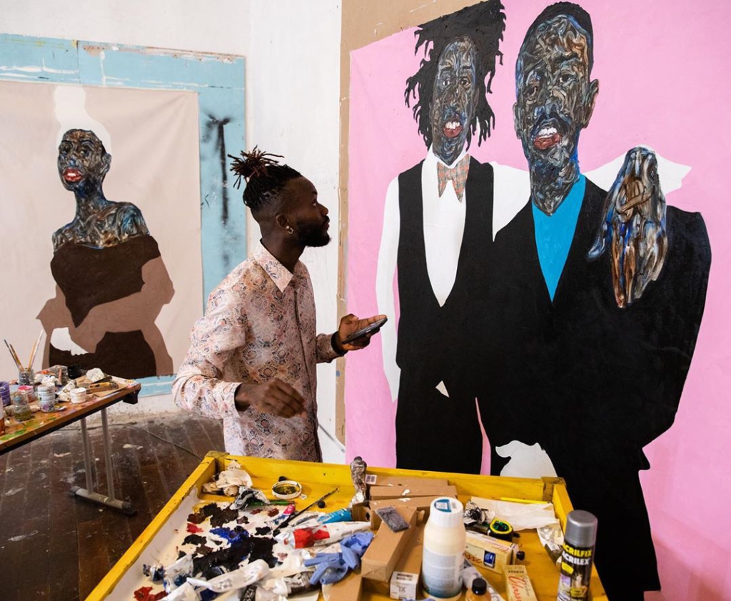 Figurative painter, Amoako Boafo (Credit: Francis Kokoroco) | Adomonline.com