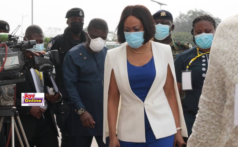 Jean Mensa walks Supreme Court’s unseen red carpet in style at Mahama's petition hearing