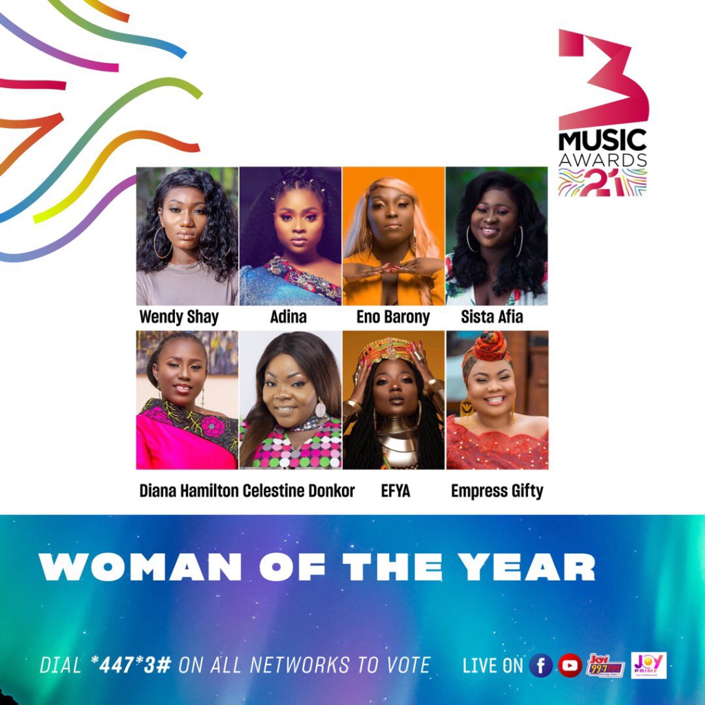3Music Awards 2021: See full list of nominees