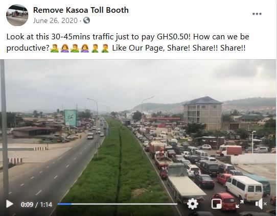 Residents of Kasoa call for relocation of Weija-Kasoa tollbooth