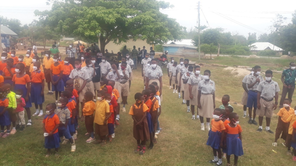 COCOBOD CEO celebrates chocolate week with school children in Tano North
