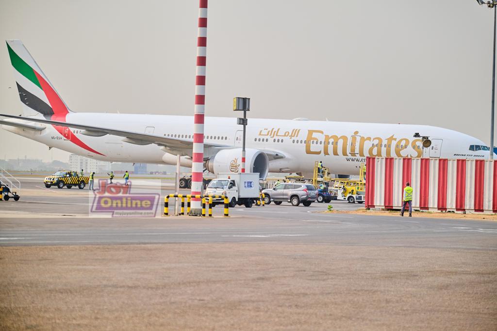 Photos: First batch of Covid-19 vaccines arrive at Kotoka International Airport