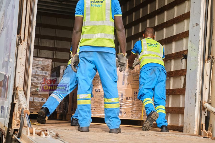 Photos: First batch of Covid-19 vaccines arrive at Kotoka International Airport