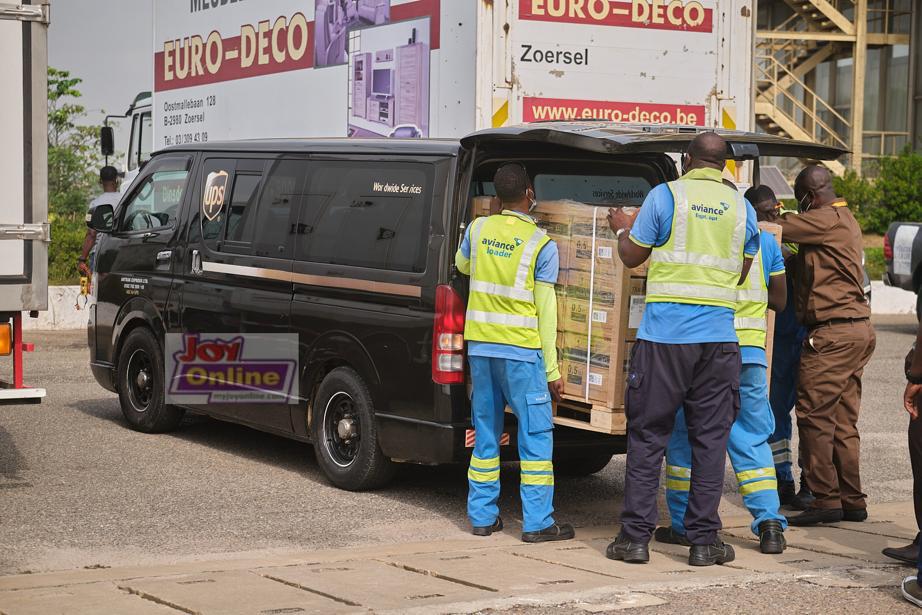 Photos: First batch of Covid-19 vaccines arrive at Kotoka International Airport