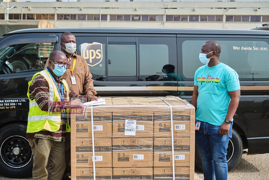 Photos: First batch of Covid-19 vaccines arrive at Kotoka International Airport