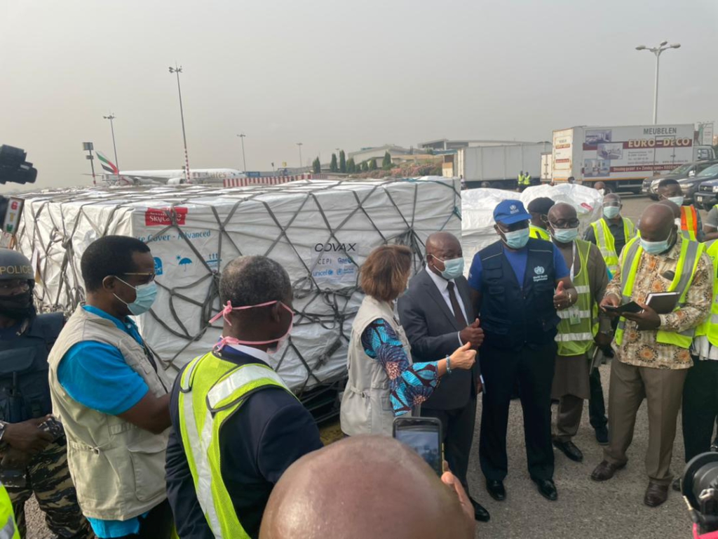 Photos: First batch of Covid-19 vaccines arrive at Kotoka International Airport