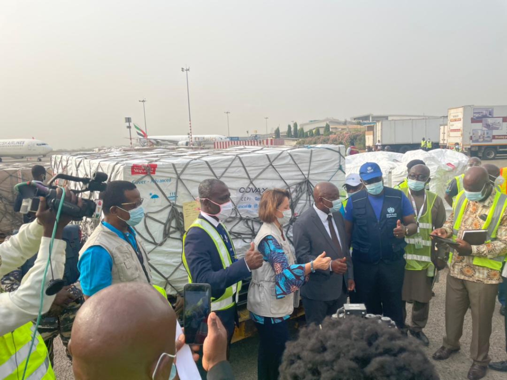 Photos: First batch of Covid-19 vaccines arrive at Kotoka International Airport