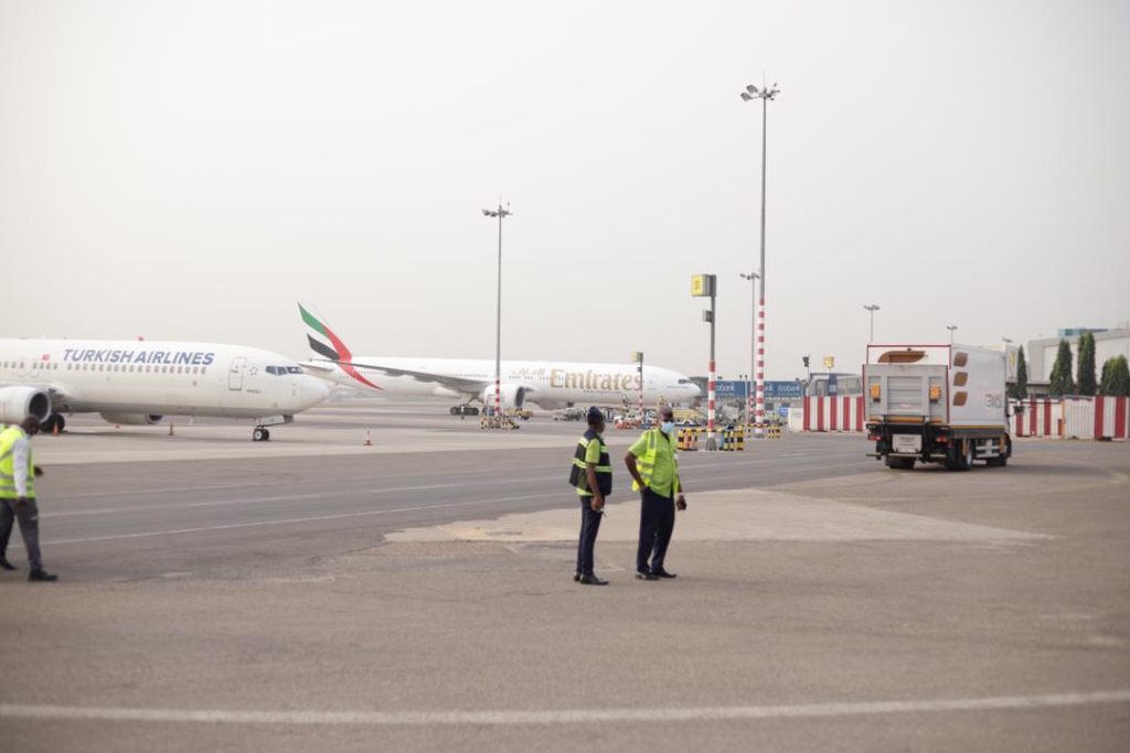 Photos: First batch of Covid-19 vaccines arrive at Kotoka International Airport