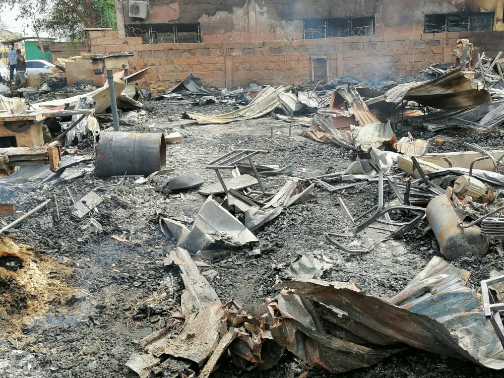 Madina fire victims count their losses