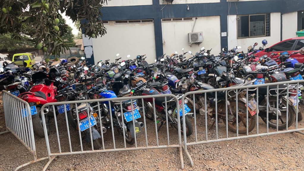 Adenta police impounds 59 motorbikes