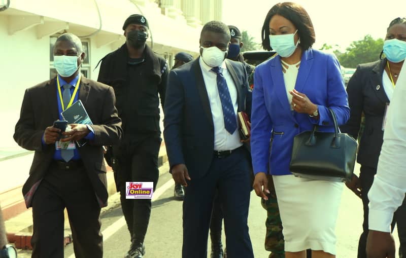 Jean Mensa walks Supreme Court’s unseen red carpet in style at Mahama's petition hearing