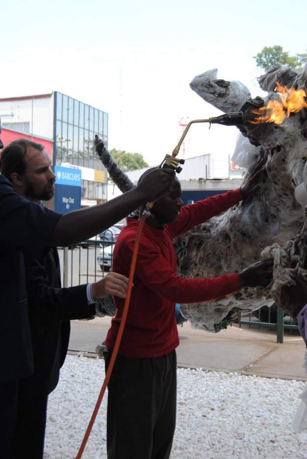 Zambian sculptor on hunger strike over destroyed art