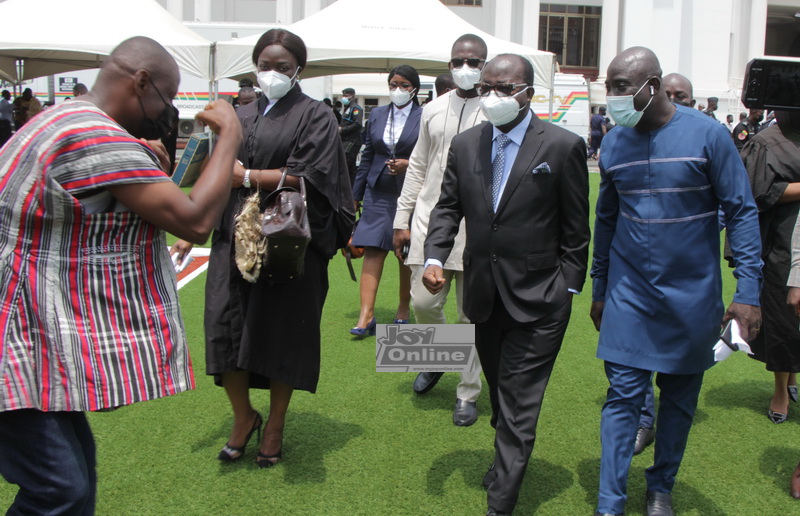 Photos showing last hearing of the 2020 election petition