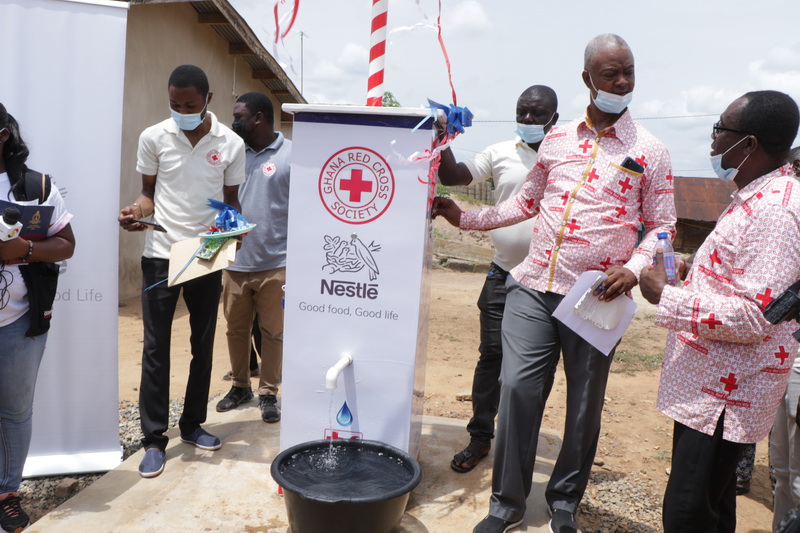 Photos: Nestle Ghana, Ghana Red Cross Society commission water project in Eastern Region