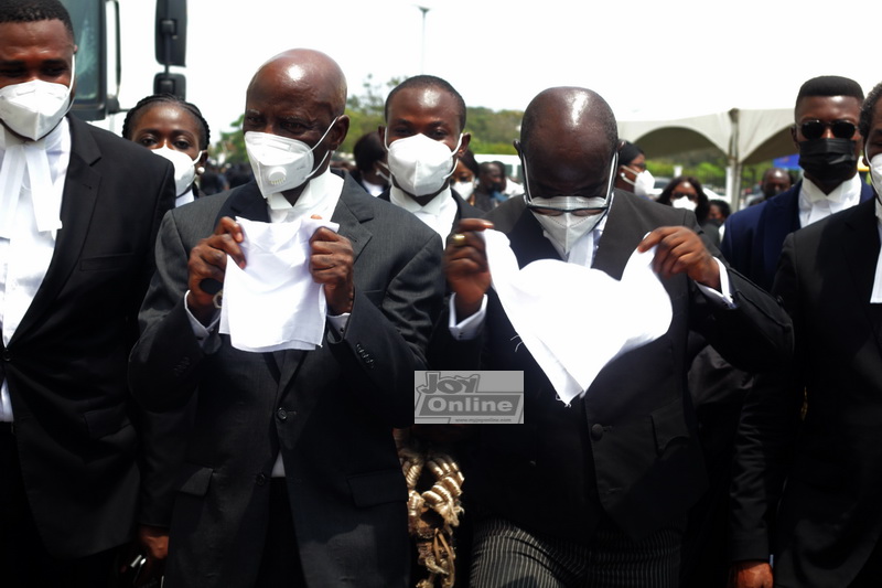 Photos showing last hearing of the 2020 election petition