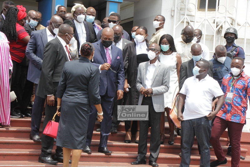 Photos showing last hearing of the 2020 election petition
