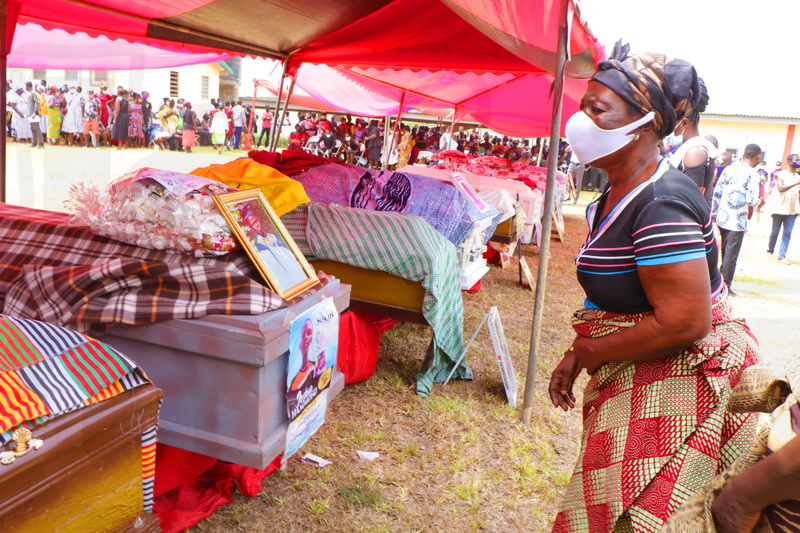 Photos: Apam; a town in pain and sorrow as it buries 13 teens