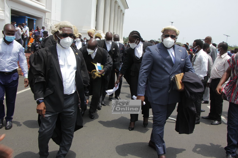 Photos showing last hearing of the 2020 election petition