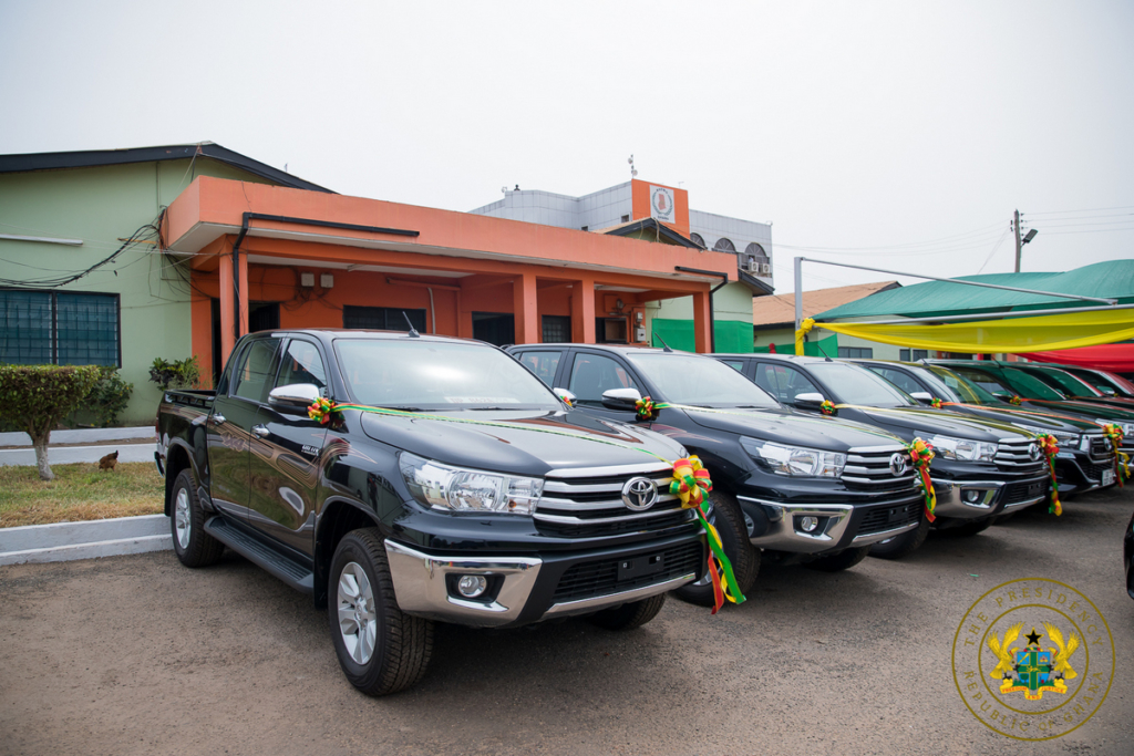 Akufo-Addo presents 40 vehicles to NaDMO