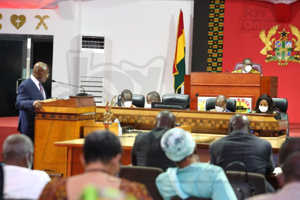 Photos: Osei Kyei Mensah Bonsu presents 2021 Budget